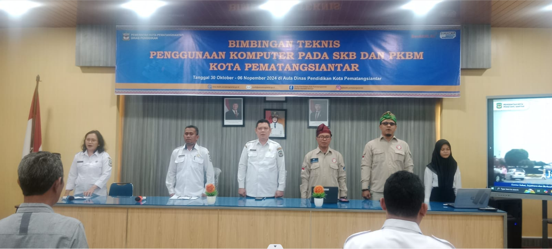 Ini Kata Kepala Dinas Pendidikan Pematangsiantar Saat Membuka Bimtek Penggunaan Komputer SKB/PKBM