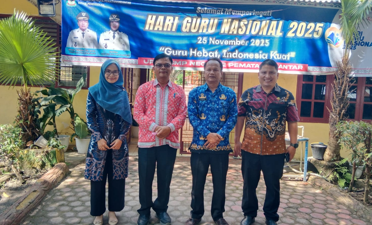 Pantau Disiplin Guru dan Kebersihan Sekolah, Sekdisdik Pematangsiantar Sidak Sejumlah Sekolah Negeri