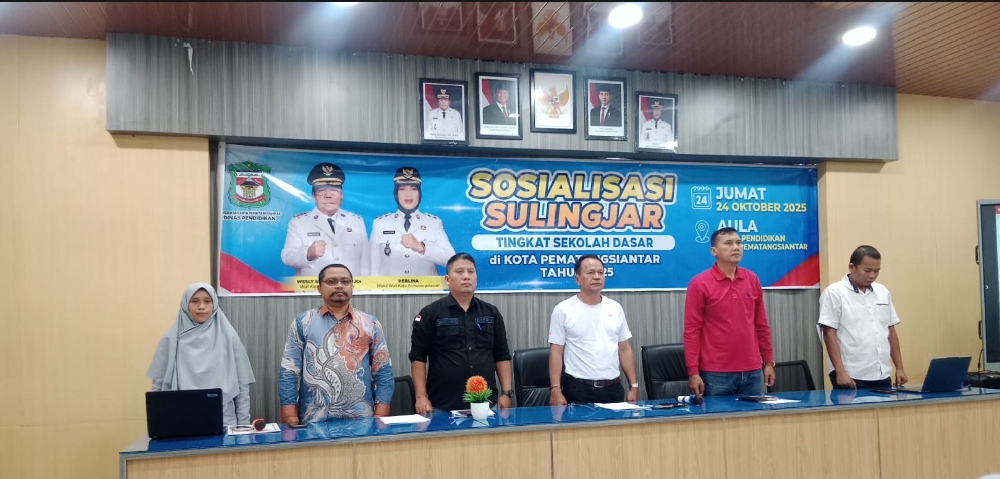 Kepala Dinas Pendidikan Membuka Sosialisasi Sulingjar Tingkat SD se – Kota Pematangsiantar